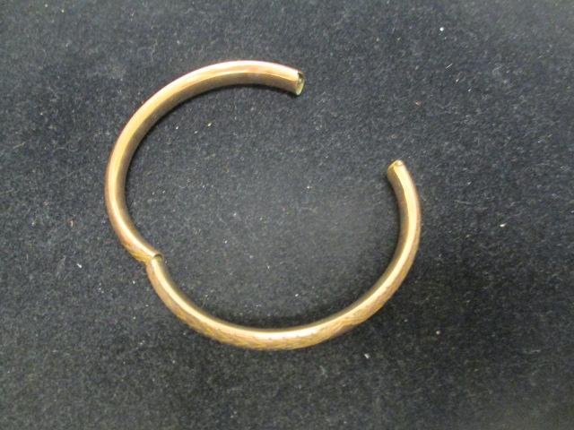 Antique Bangle Bracelet- Marked A.A.G. 1/10