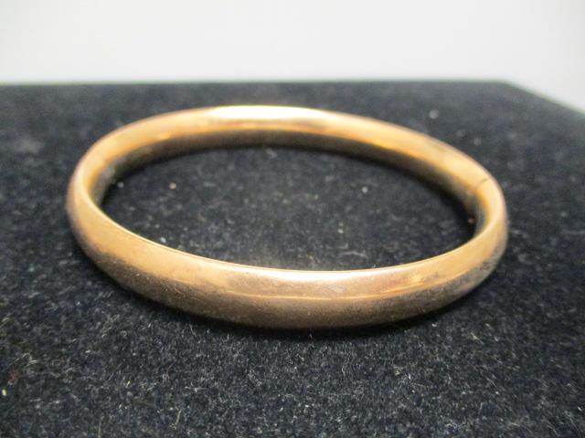 Antique Bangle Bracelet- Marked A.A.G. 1/10