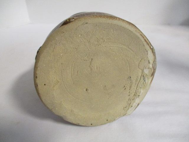 Signed Hand Turned Face Vase