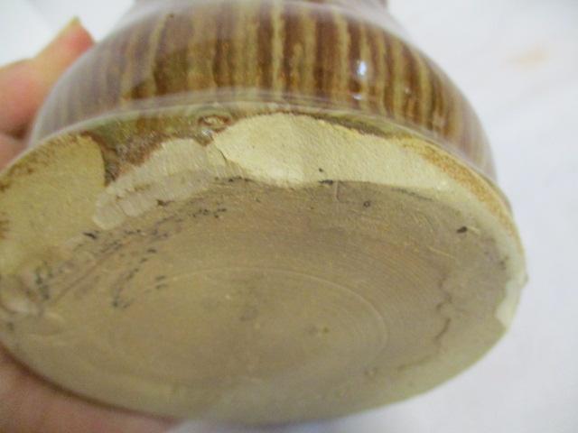 Signed Hand Turned Face Vase