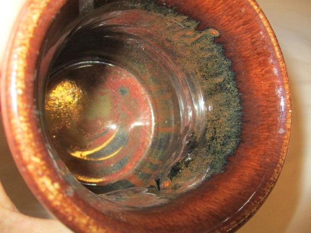 Signed Hand Turned Face Vase