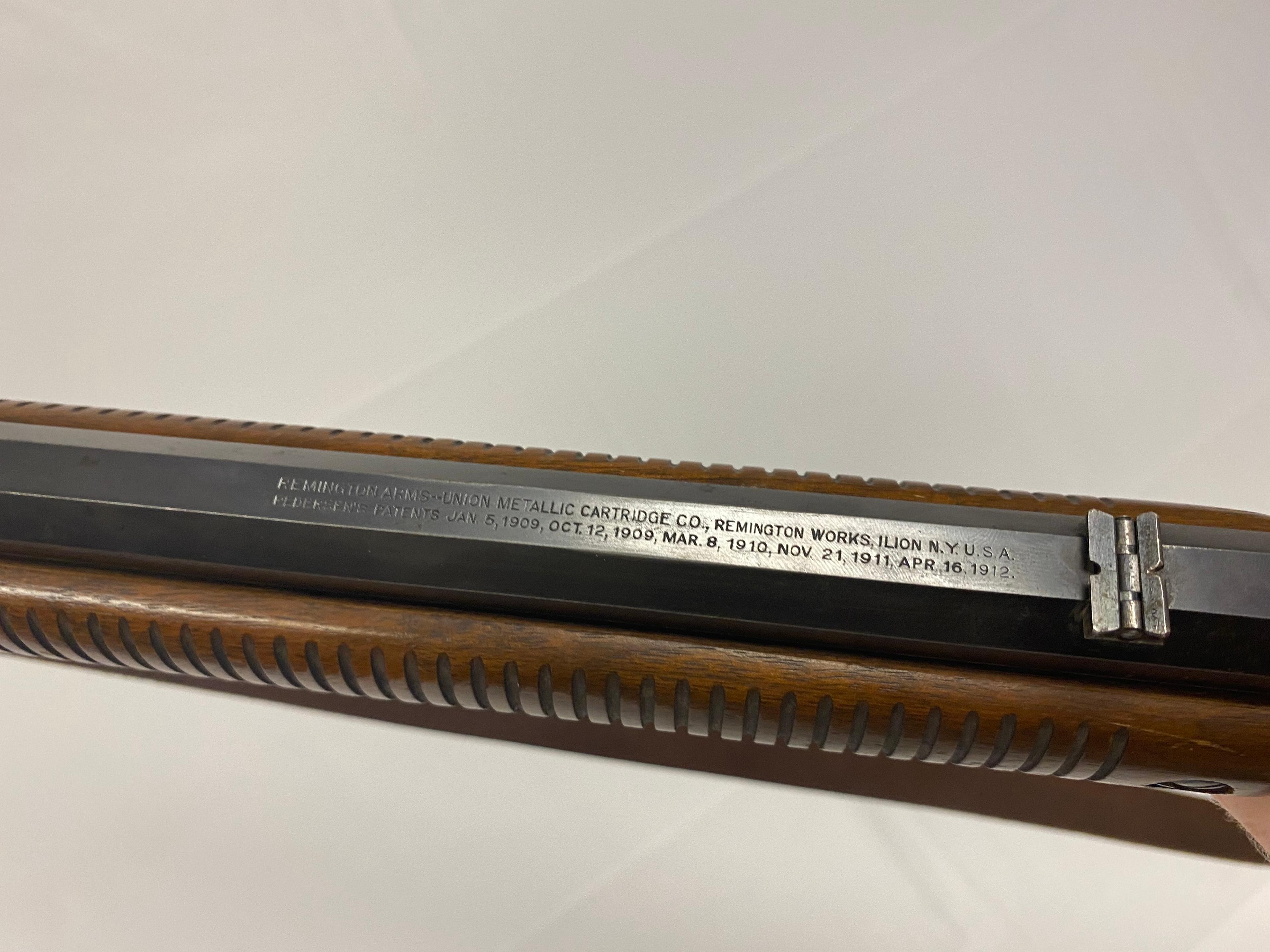 Remington-Pedersen's Patent Model 12C Pump Action .22 S-L-LR Takedown Rifle w/ Sling