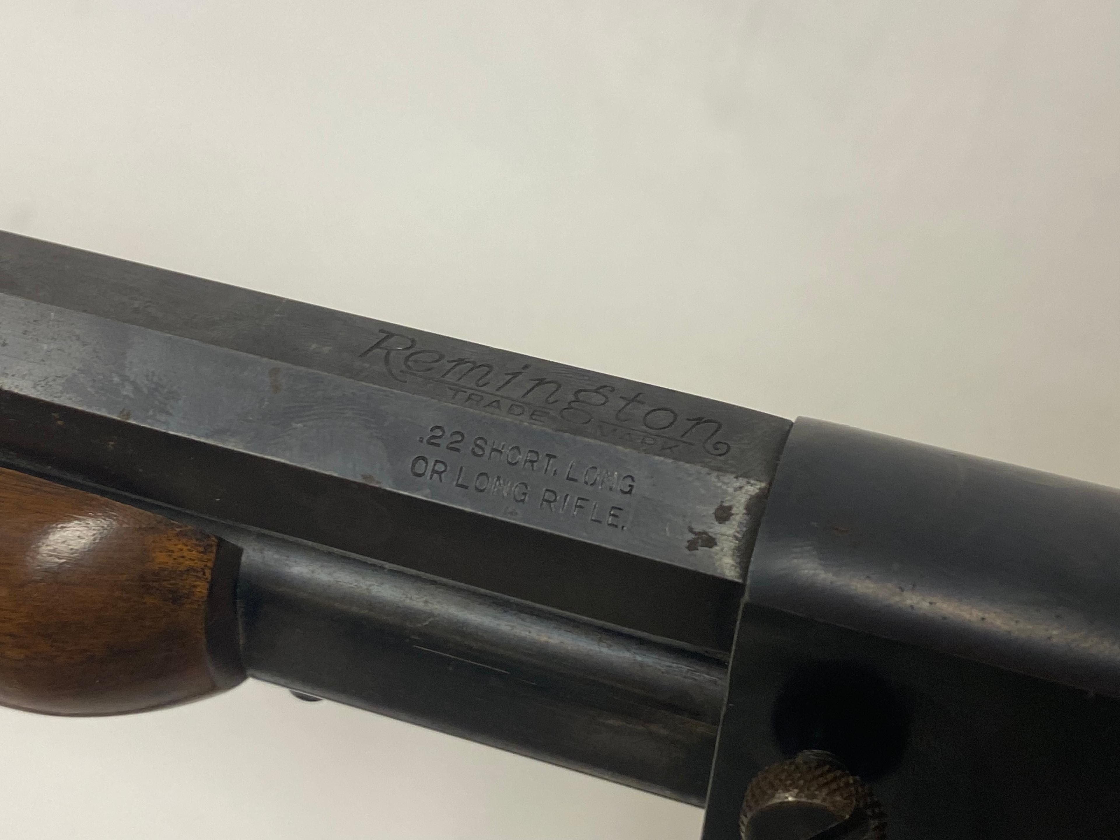 Remington-Pedersen's Patent Model 12C Pump Action .22 S-L-LR Takedown Rifle w/ Sling