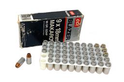 NIB 50rds. of 9x18mm MAKAROV JHP Personal Defense Ammunition