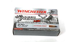 NIB 20rds. of .270 WIN. 130gr. Extreme Point Deer Season XP Winchester Ammunition