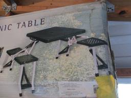 Greatland Outdoors Folding Picnic Table in Original Box
