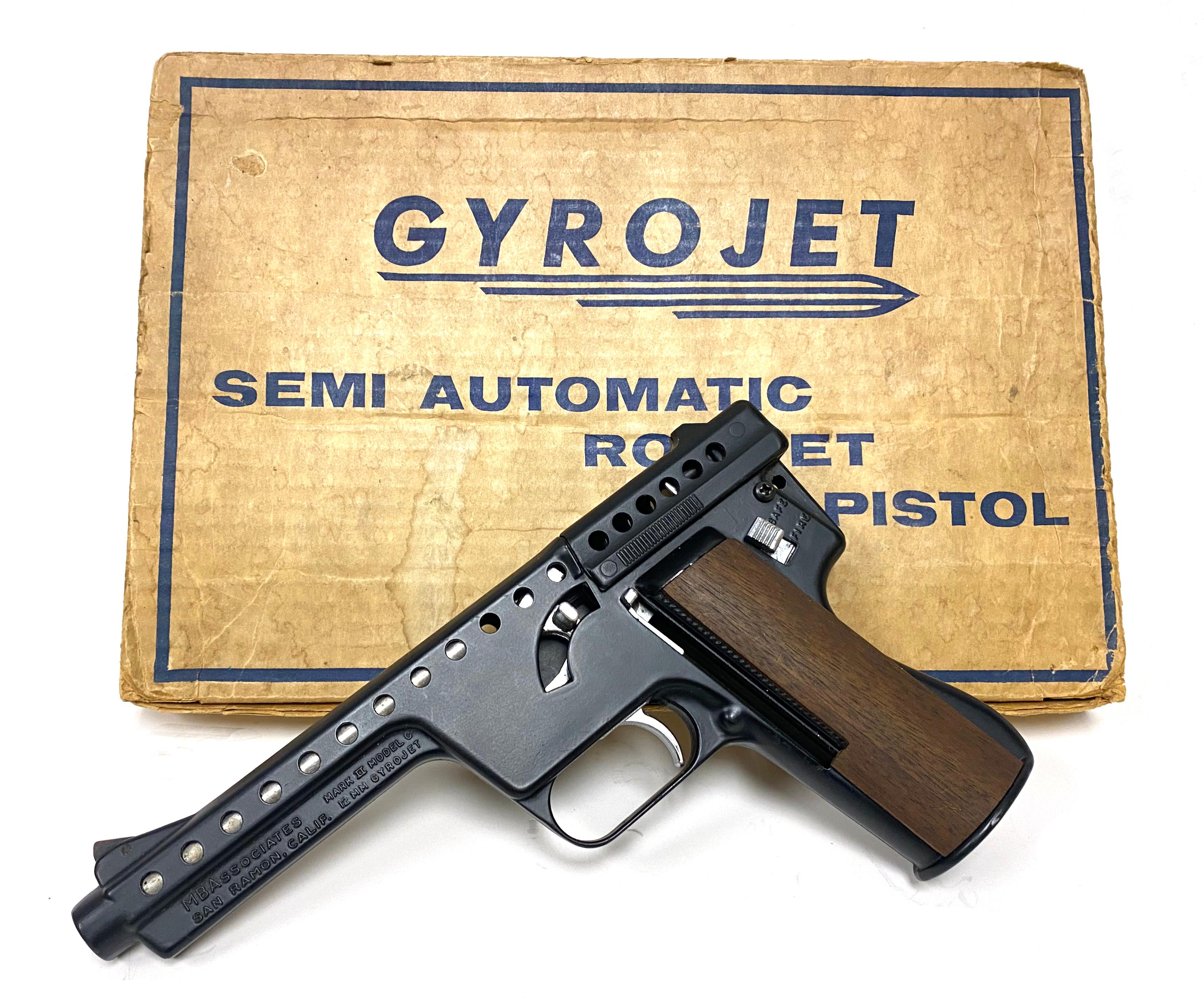 NIB Rare MBAssociates 12mm GYROJET Mark II Model C Experimental Rocket Pistol in Box