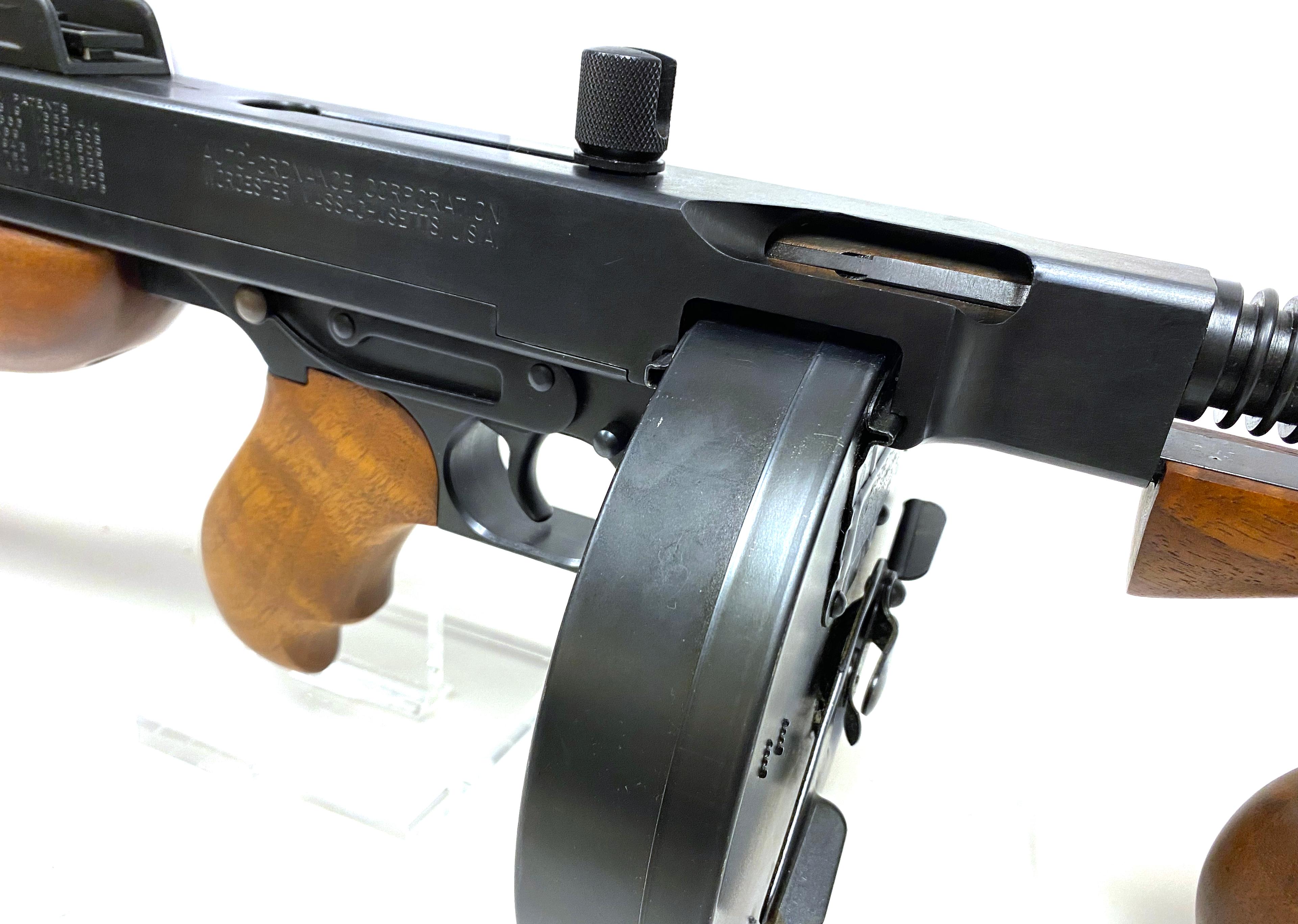 Excellent Thompson M1927 A1 Semi-Automatic Carbine with Type "L" Drum Magazine