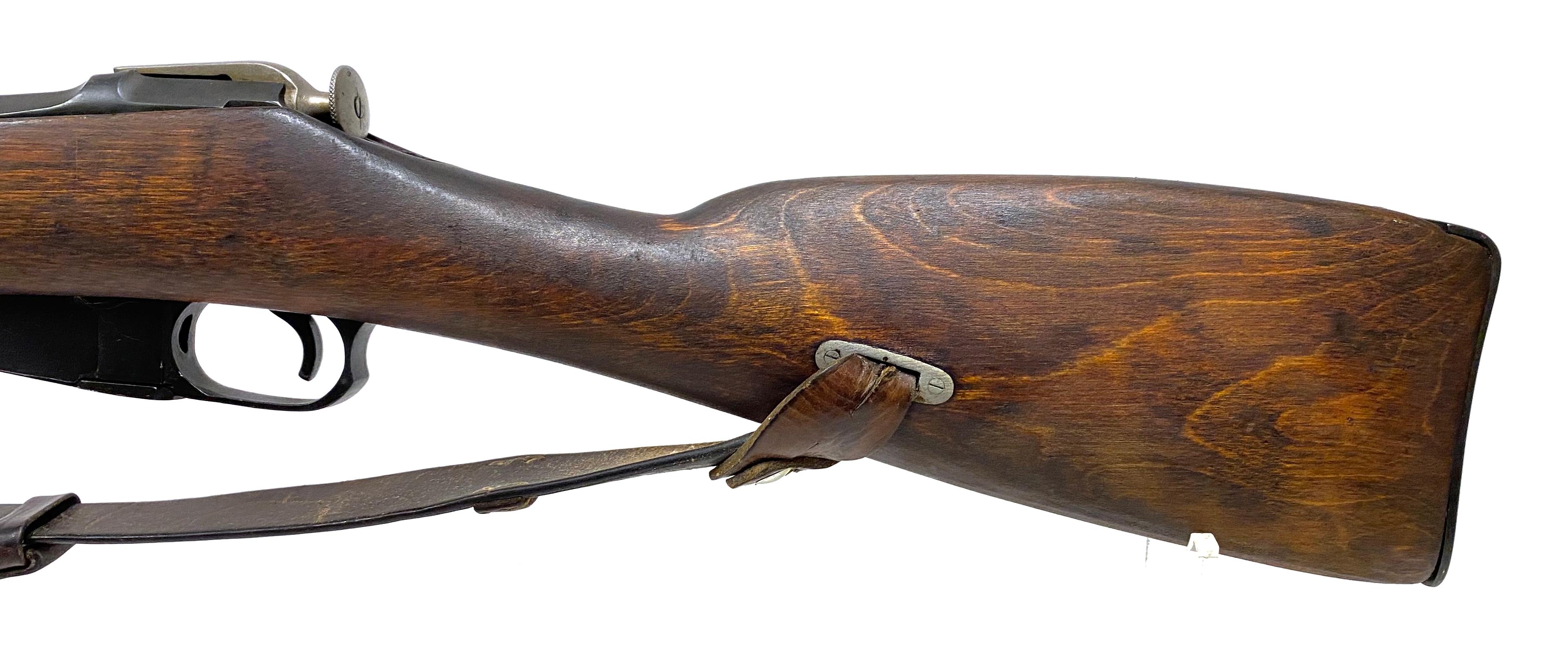 1939 Finn Capture Tula Mosin-Nagant M91/30 7.62x54r Bolt Action Rifle w/ Leather Sling