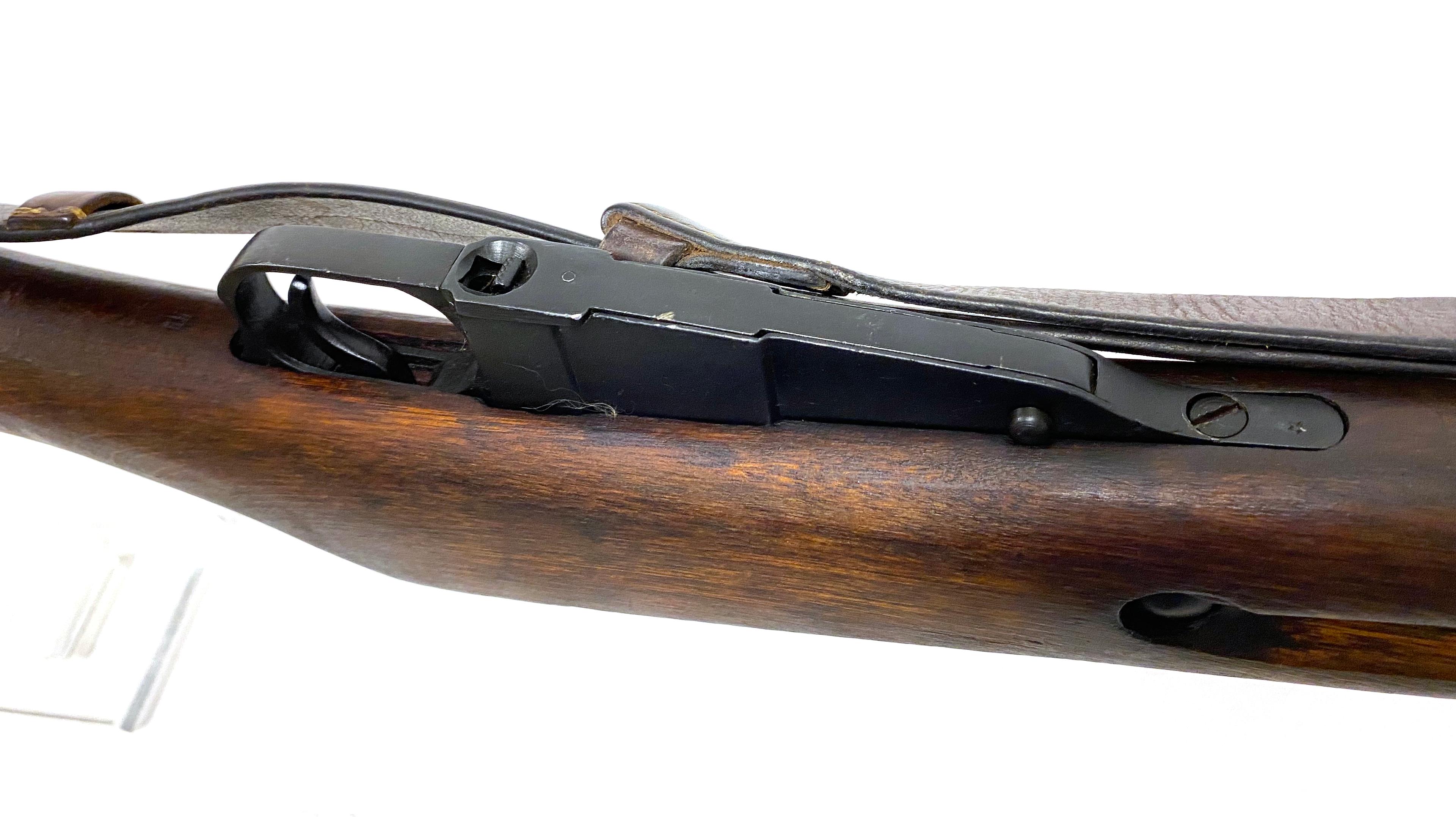 1939 Finn Capture Tula Mosin-Nagant M91/30 7.62x54r Bolt Action Rifle w/ Leather Sling