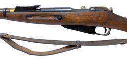 1939 Finn Capture Tula Mosin-Nagant M91/30 7.62x54r Bolt Action Rifle w/ Leather Sling