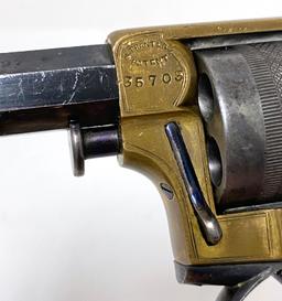 Excellent Tranter M1867 “House Defence” Double Action .297 RF Pocket Revolver by Cogswell & Harrison