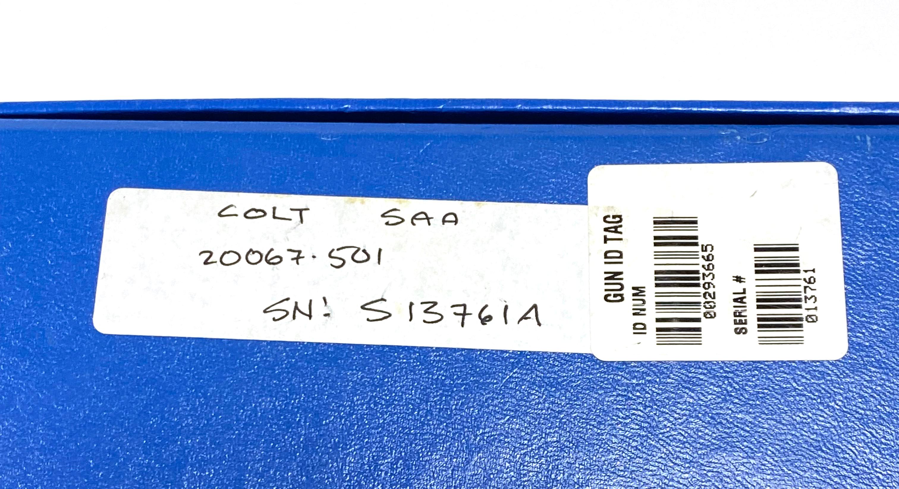 NIB 1996 Colt SAA Single Action Army .45 Caliber Revolver