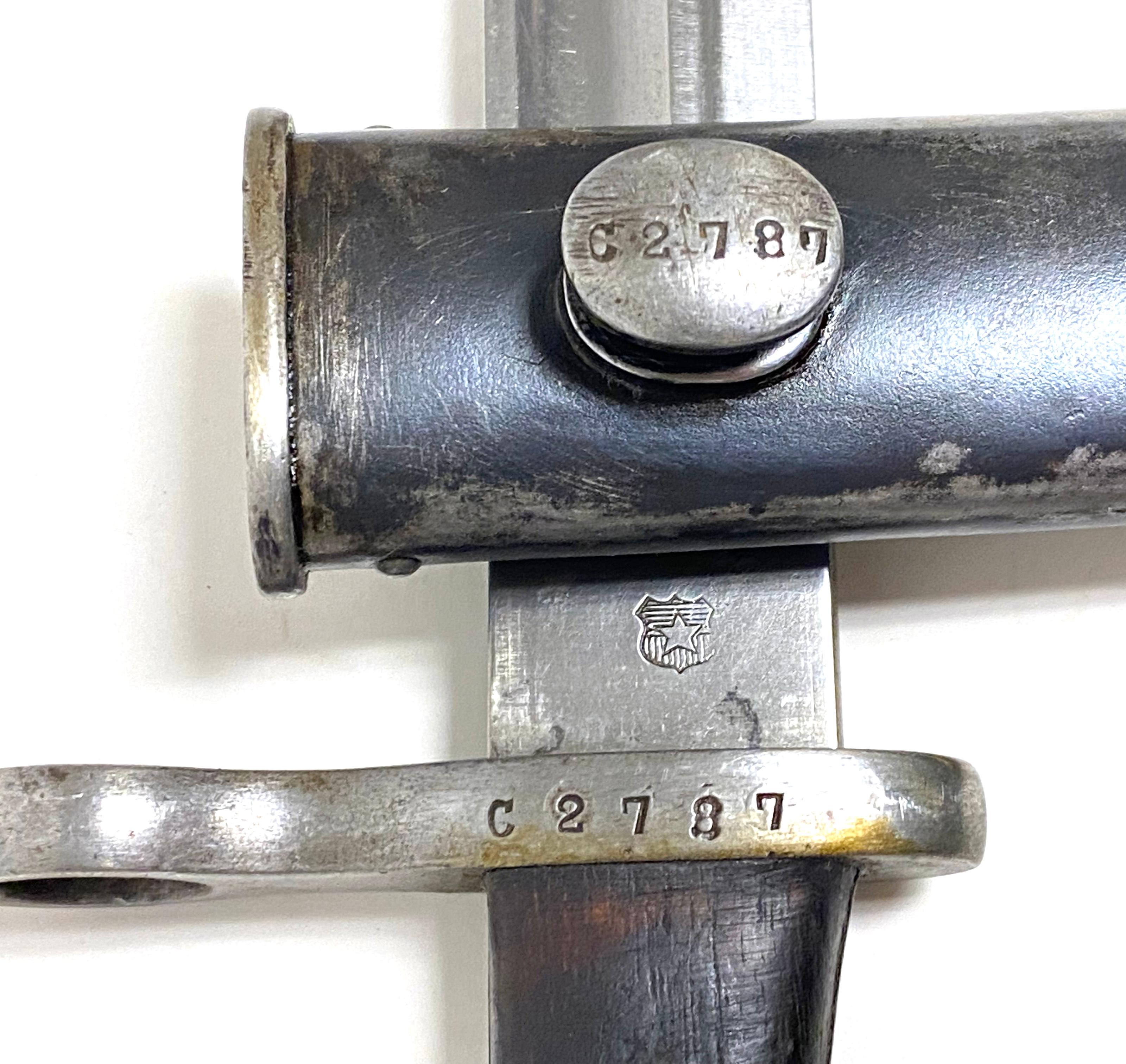 Matching Austrian M1895 Bayonet with Scabbard by Steyr
