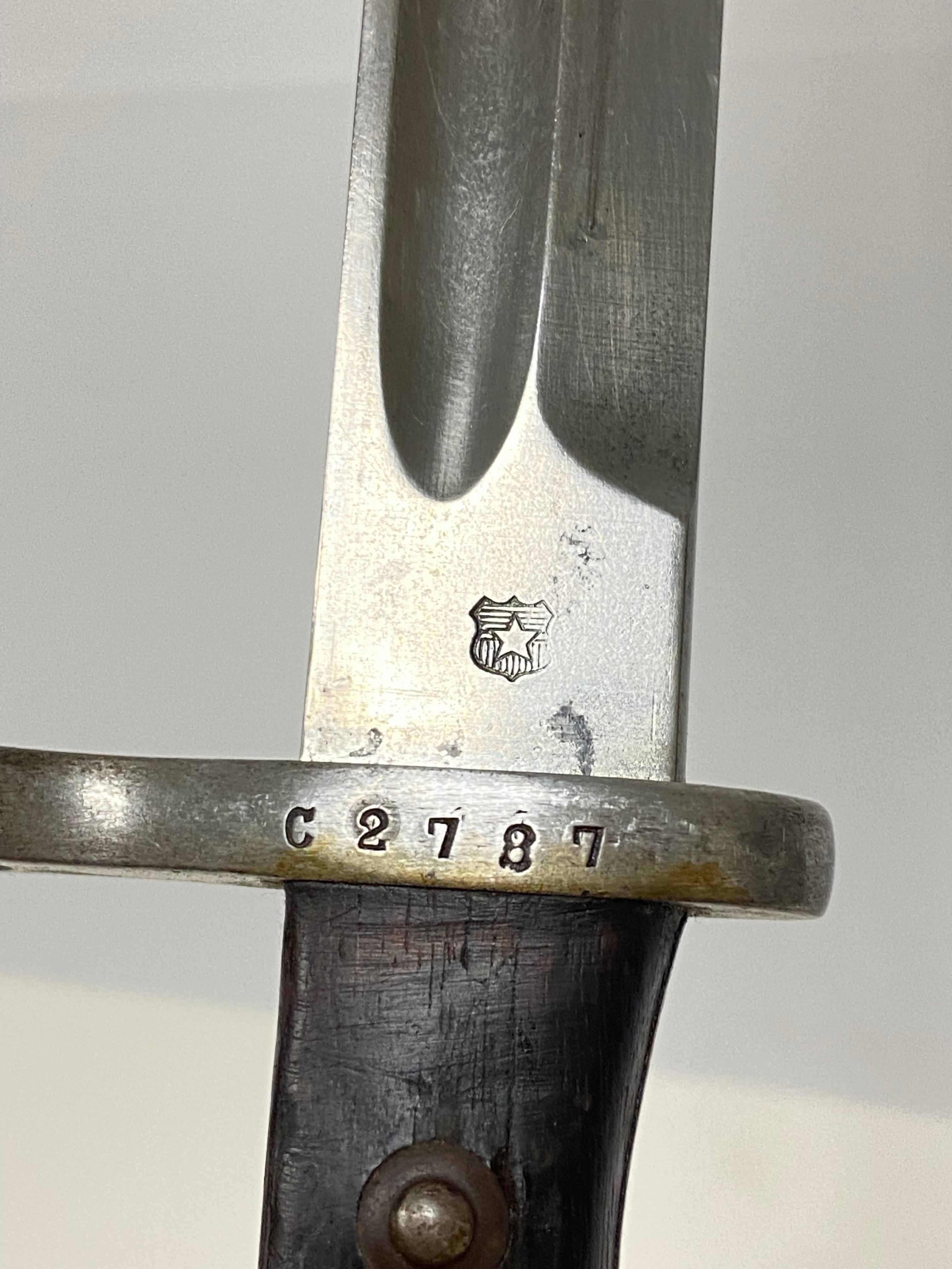 Matching Austrian M1895 Bayonet with Scabbard by Steyr