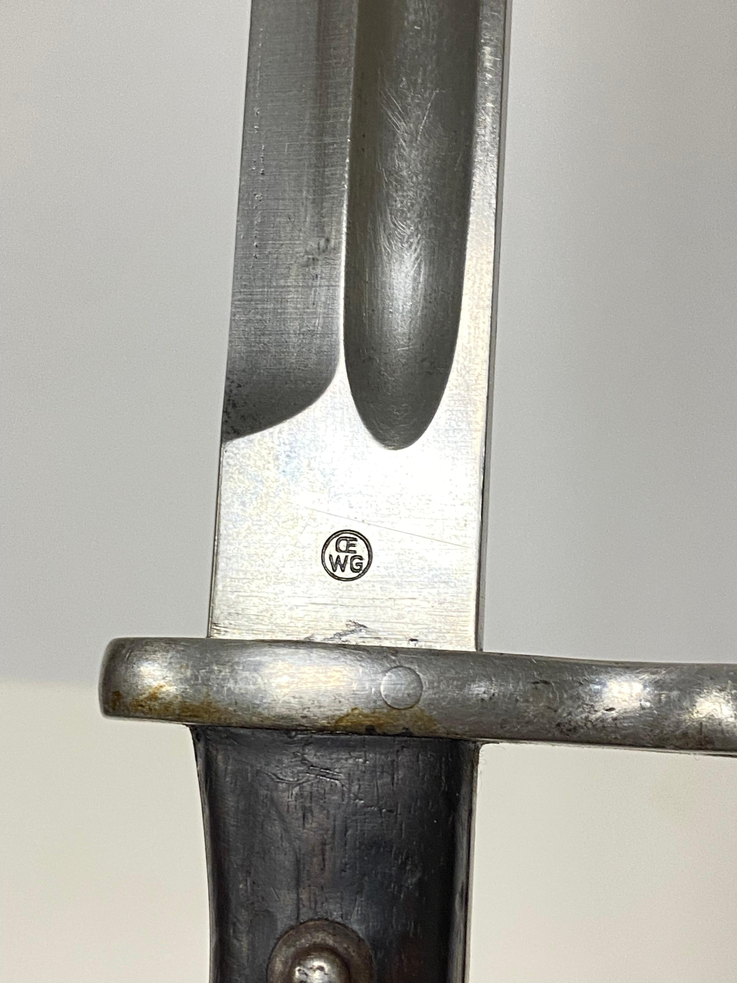 Matching Austrian M1895 Bayonet with Scabbard by Steyr