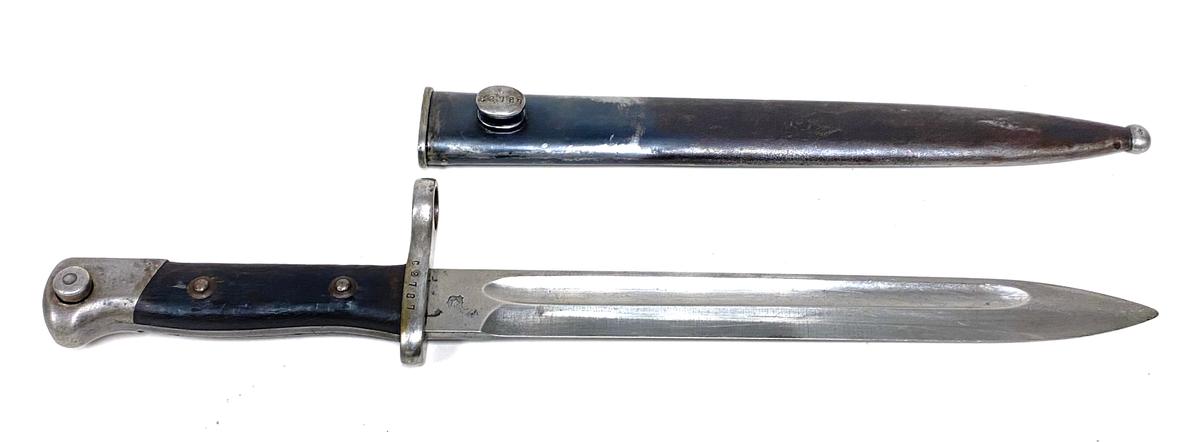 Matching Austrian M1895 Bayonet with Scabbard by Steyr