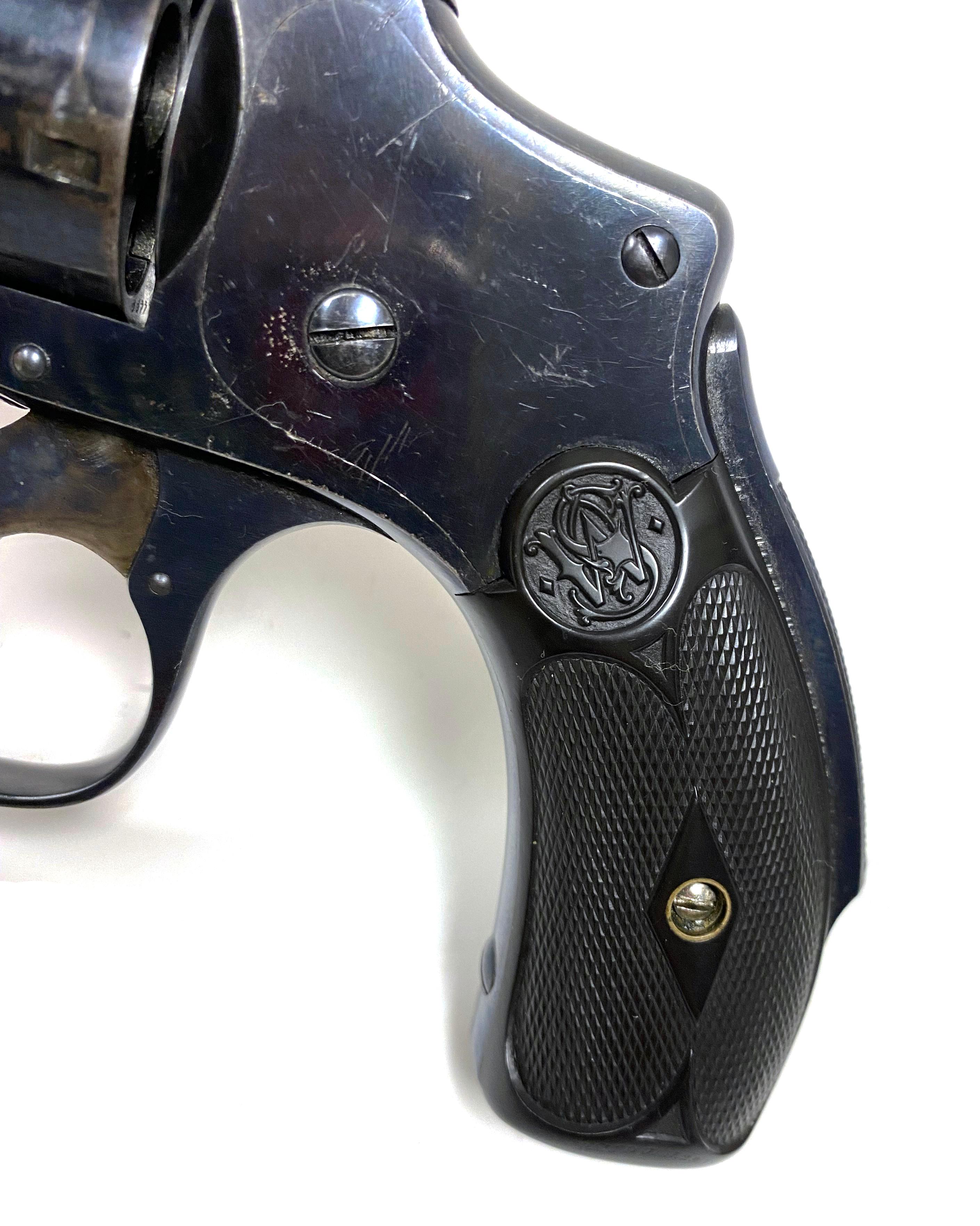 Excellent Smith & Wesson .32 S&W Safety Hammerless “Lemon Squeezer” Revolver