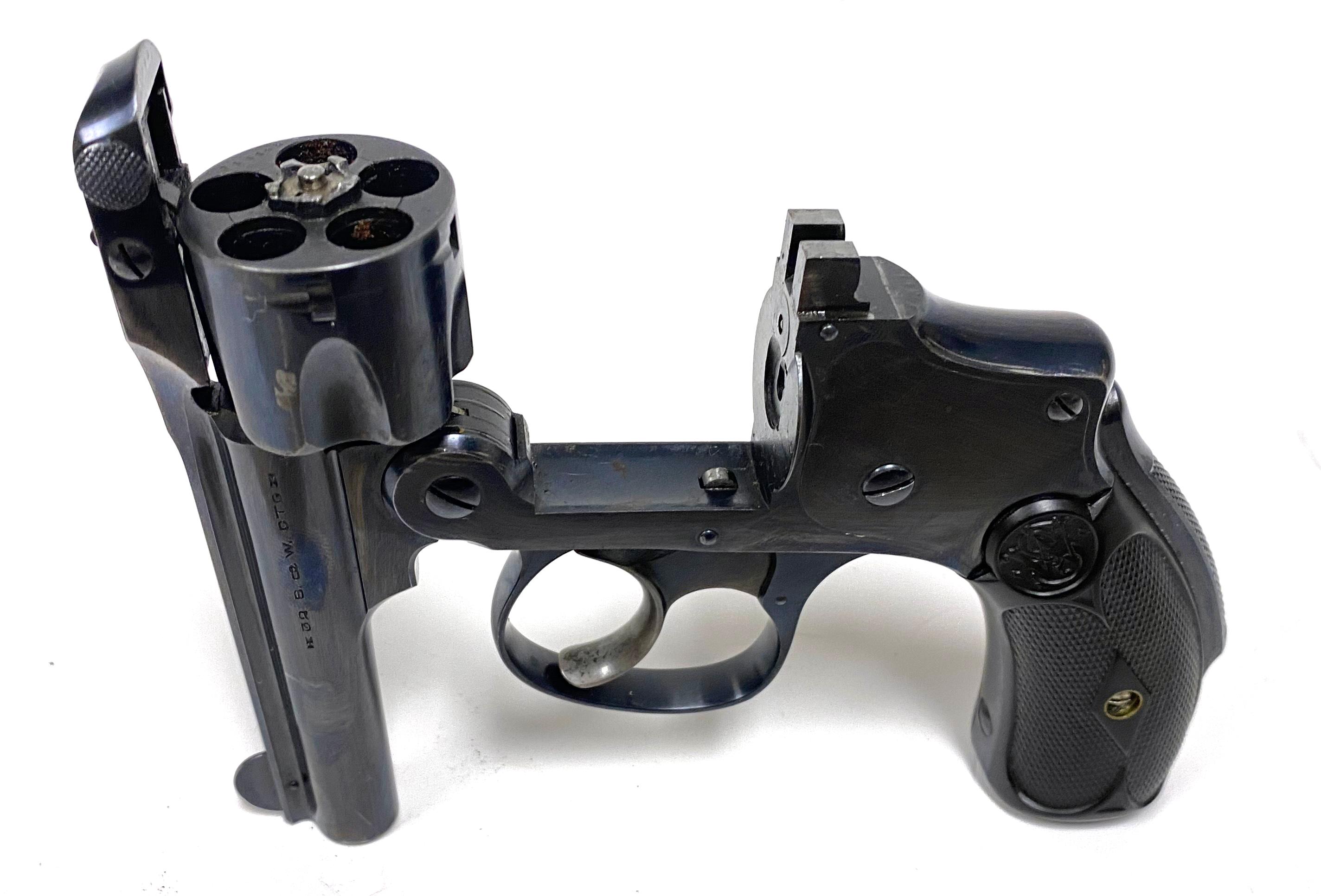 Excellent Smith & Wesson .32 S&W Safety Hammerless “Lemon Squeezer” Revolver