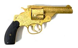Scarce Gold Engraved Smith & Wesson .38 Double Action Perfected Model Revolver