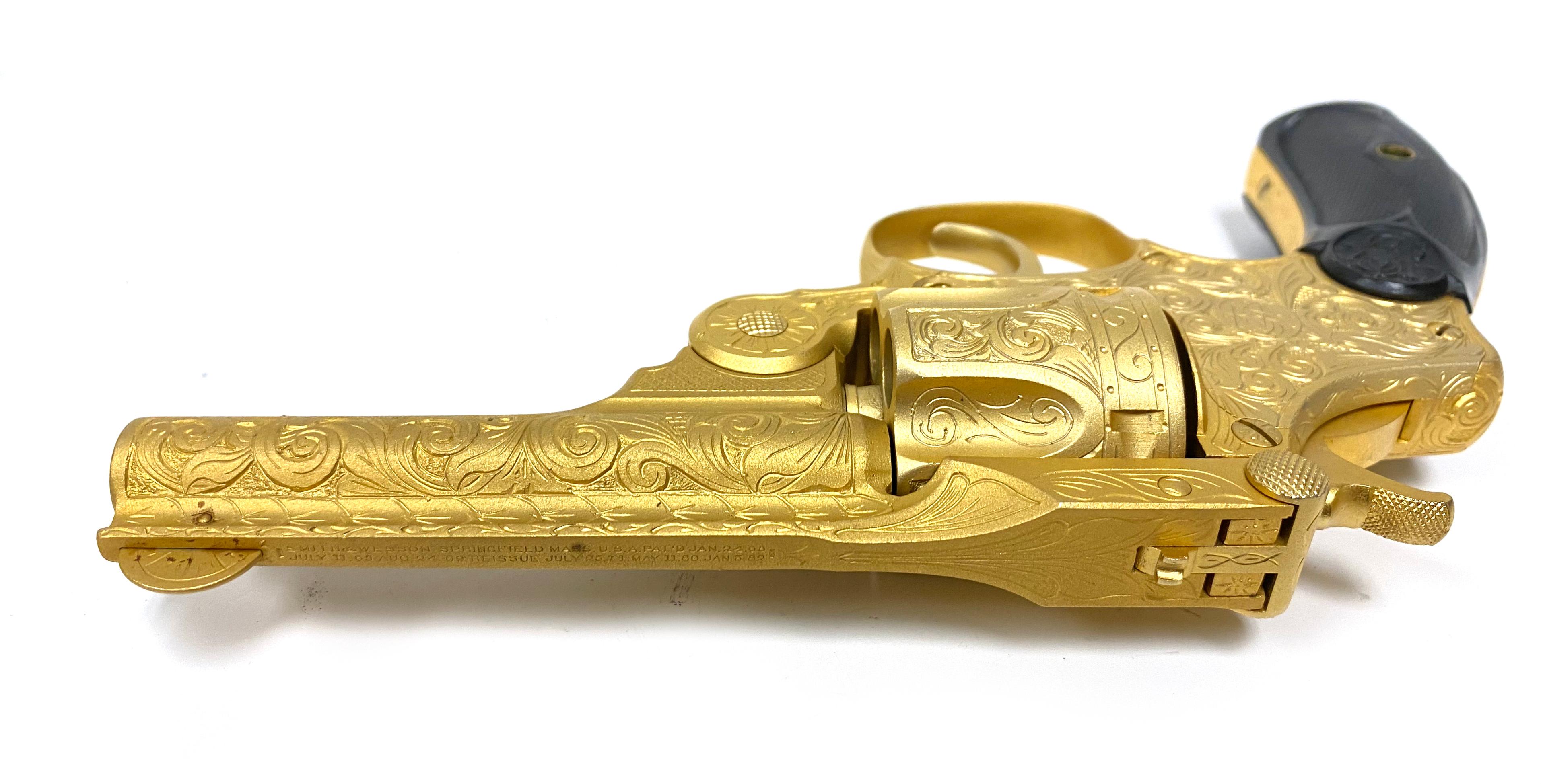 Scarce Gold Engraved Smith & Wesson .38 Double Action Perfected Model Revolver