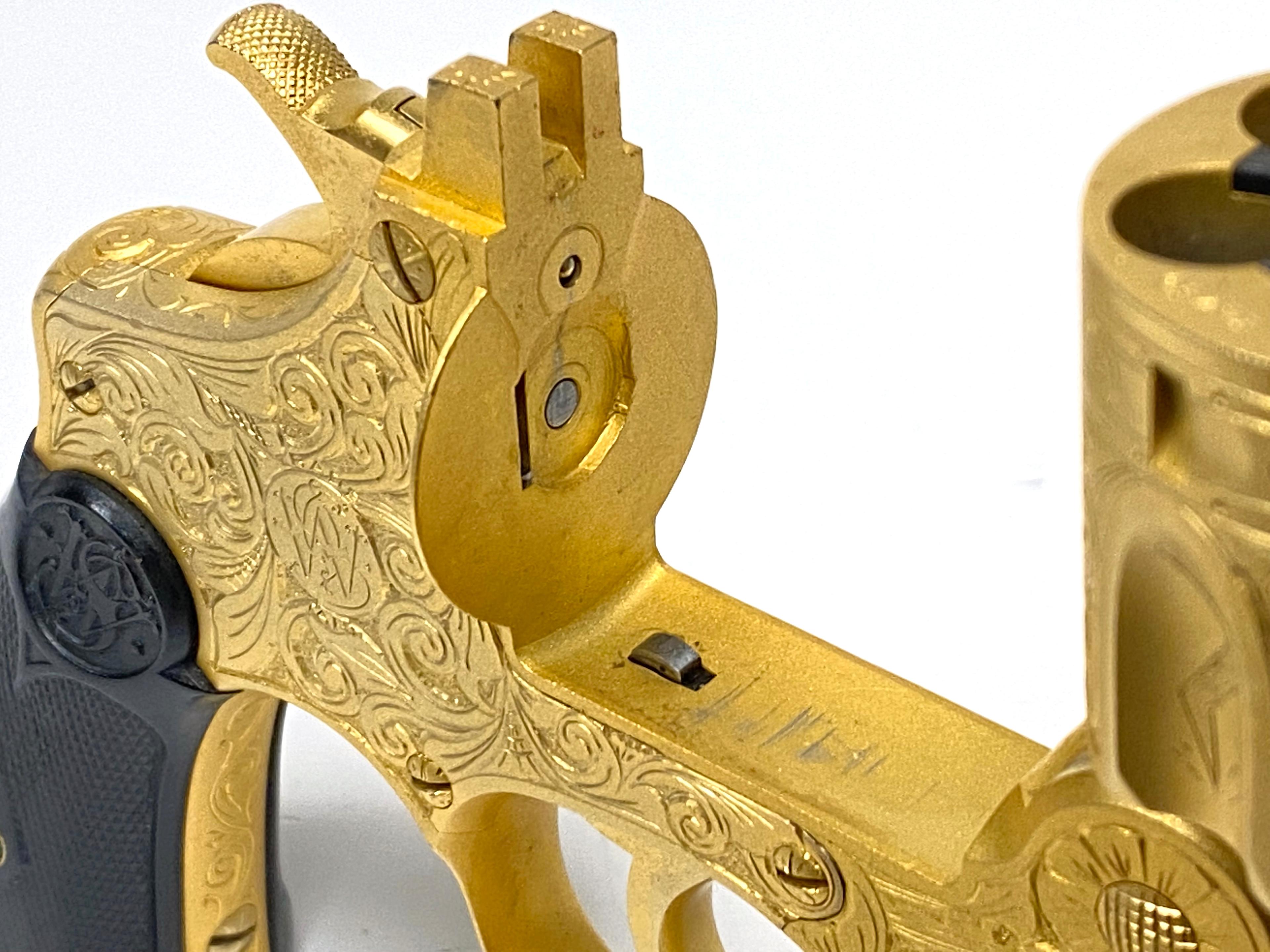 Scarce Gold Engraved Smith & Wesson .38 Double Action Perfected Model Revolver