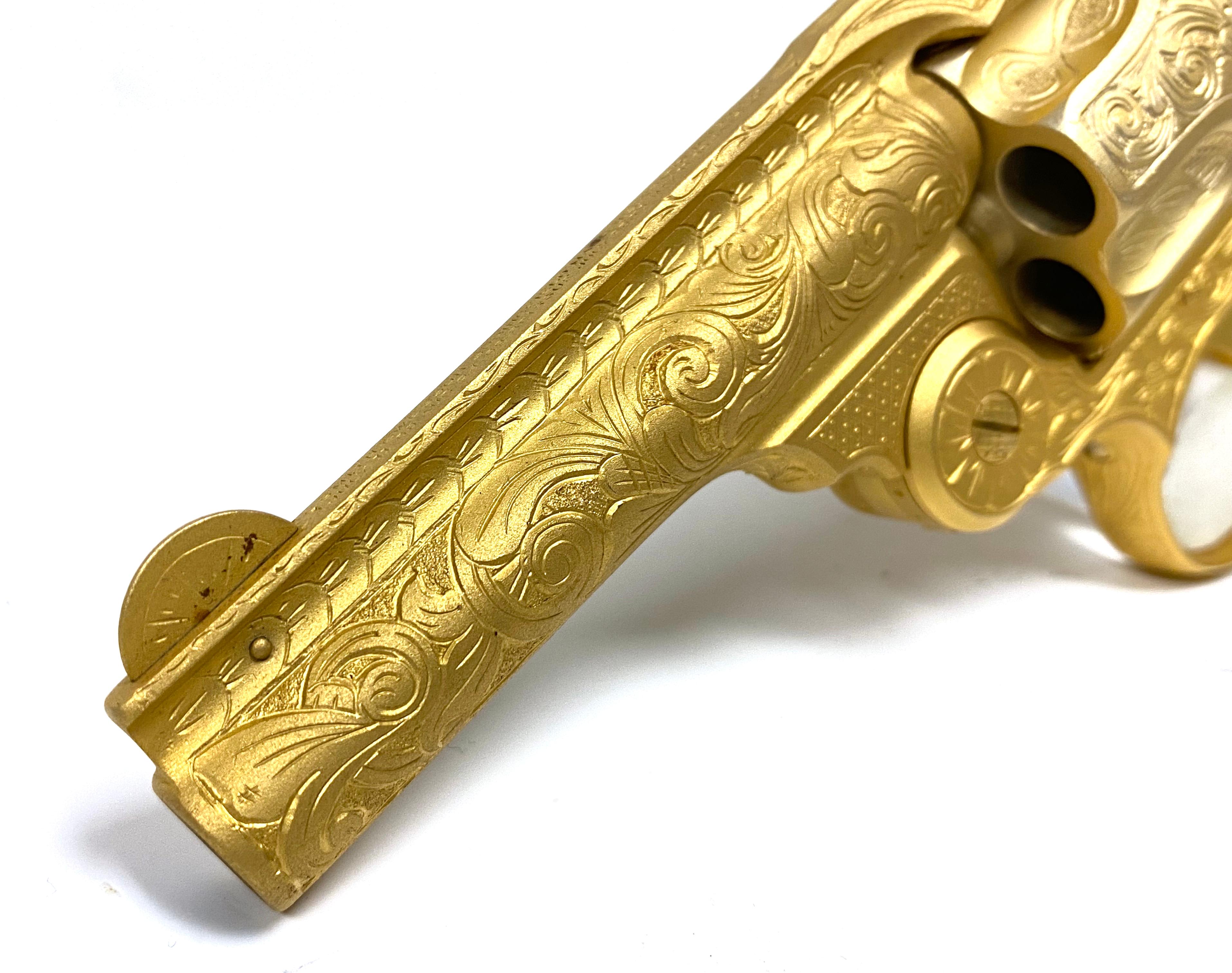 Scarce Gold Engraved Smith & Wesson .38 Double Action Perfected Model Revolver