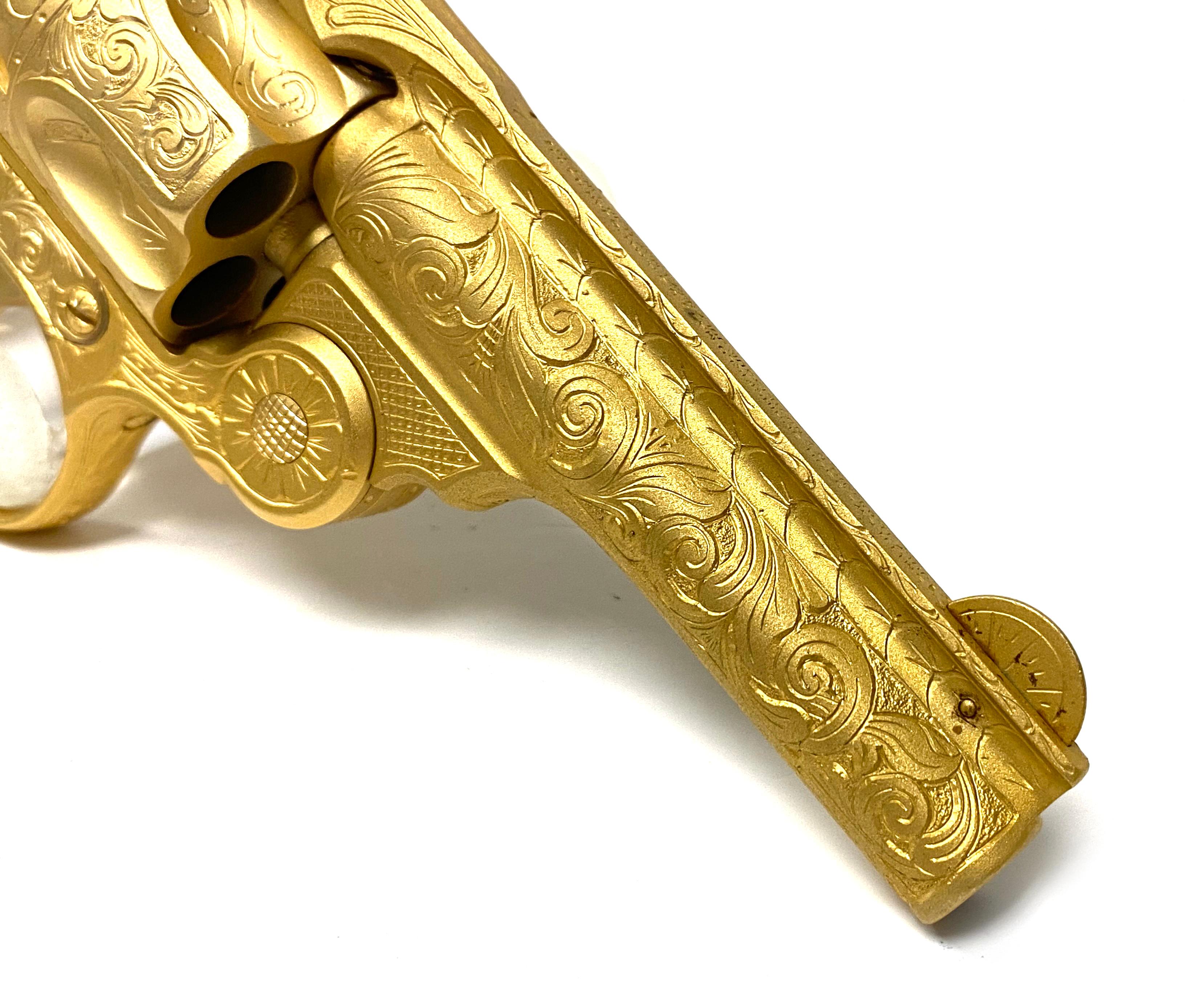 Scarce Gold Engraved Smith & Wesson .38 Double Action Perfected Model Revolver