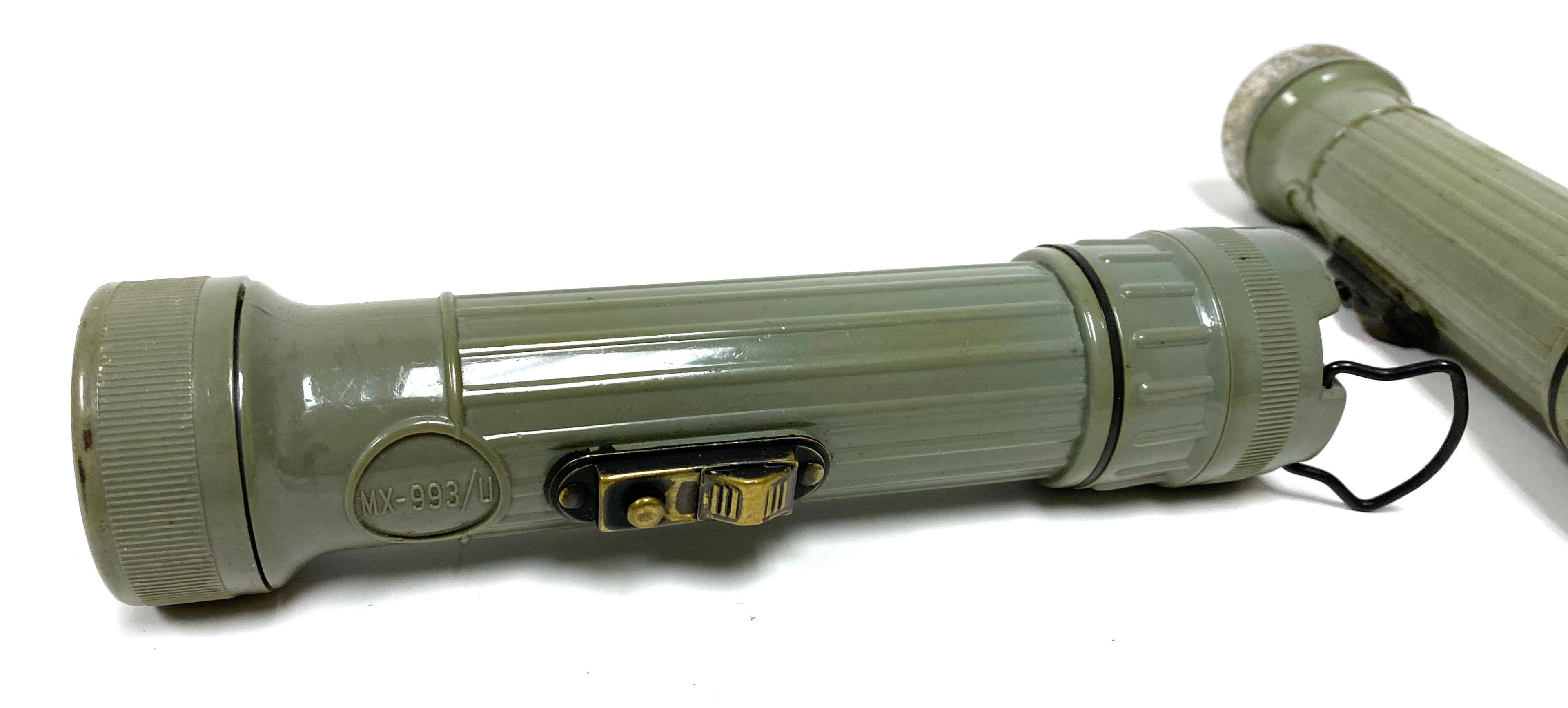 Lot of Vintage Military Flashlights and Signal Devices