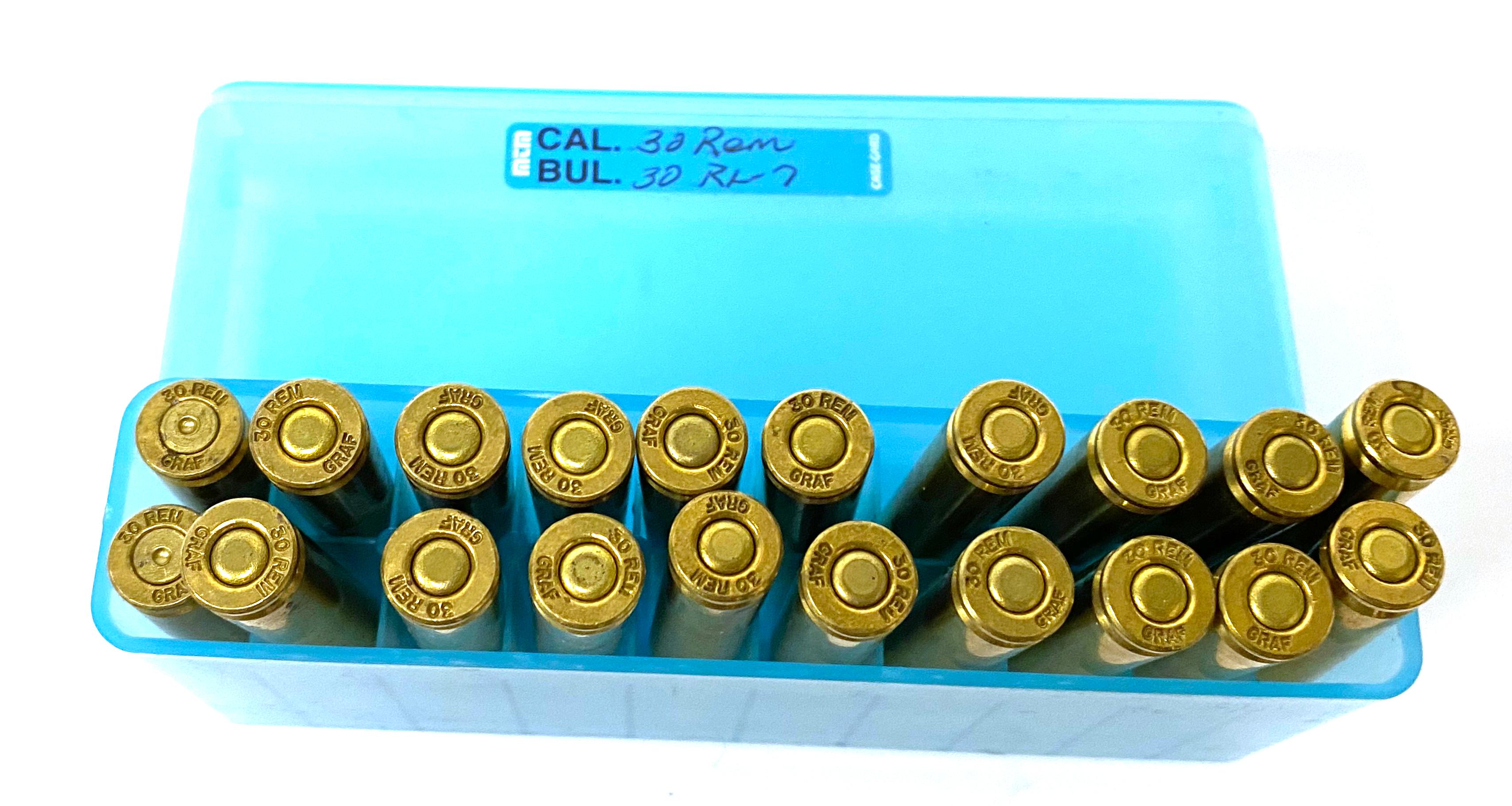 20rds. of .30 REM. Ammunition