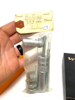(4) Lyman Die Sets for Reloading - 9MM Luger | .243 | .44 SP/.44 MAG | .30-06 SPRG.