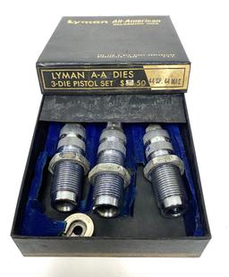 (4) Lyman Die Sets for Reloading - 9MM Luger | .243 | .44 SP/.44 MAG | .30-06 SPRG.