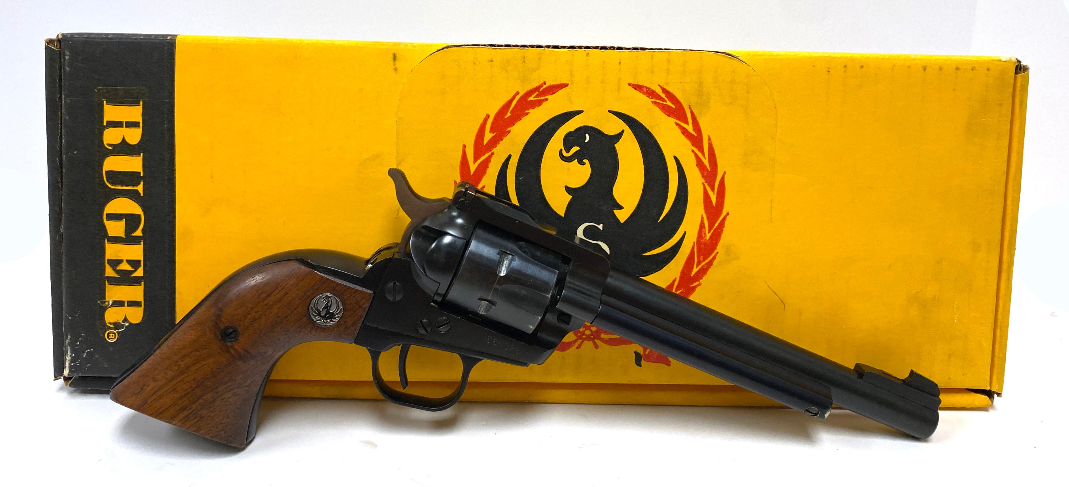 1968 Ruger Convertible Single-Six .22 Magnum 6.5” Single Action Revolver in Box