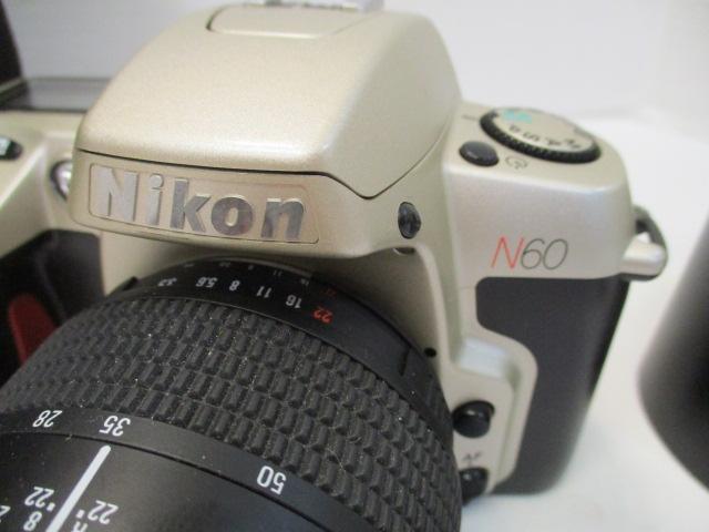 Nikon N60 35mm Camera with Quantaray NF AF 1:3.5-5.6 f=28-80mm Lens
