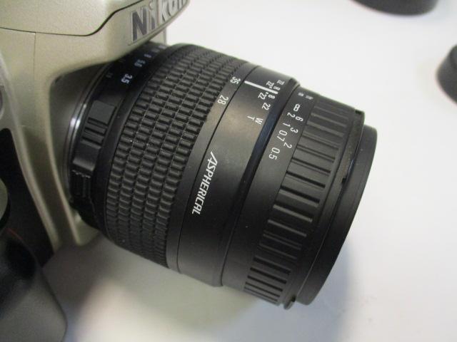 Nikon N60 35mm Camera with Quantaray NF AF 1:3.5-5.6 f=28-80mm Lens