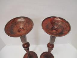 Pair of Elegant Expressions Pillar Candle Holders