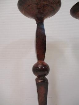 Pair of Elegant Expressions Pillar Candle Holders