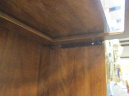 Barrister Style Bookcase with Printed Woodgrain Finish