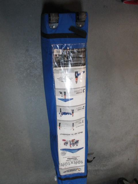 First-Up 10'x10' Blue Gazebo in Rolling Storage Bag