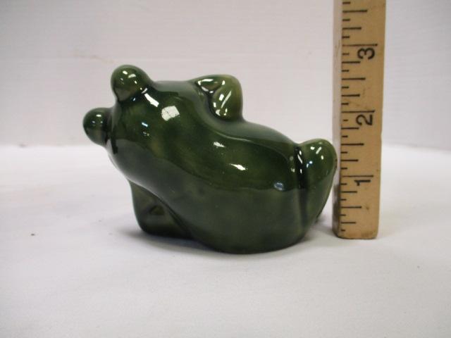 Two Frog Figurines