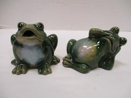 Two Frog Figurines
