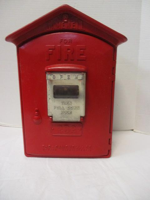 Vintage Metal Gamewell Fire Alarm Box