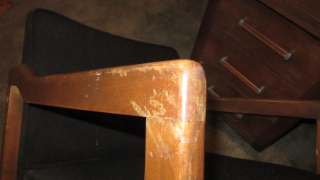 Midcentury Alma Desk Co. High Point, NC "Administrator" Desk and Jasper Seating