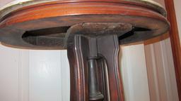 Antique Victorian Side Table with Marble Top