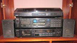 AKAI Stereo System with Pair of Recoton Corp. Speakers