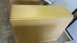 Kewaune Maple Double Door Wall Cabinet
