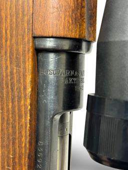 Excellent WWII 1942 Husqvarna M38 6.5x55 SWEDISH Bolt Action Rifle