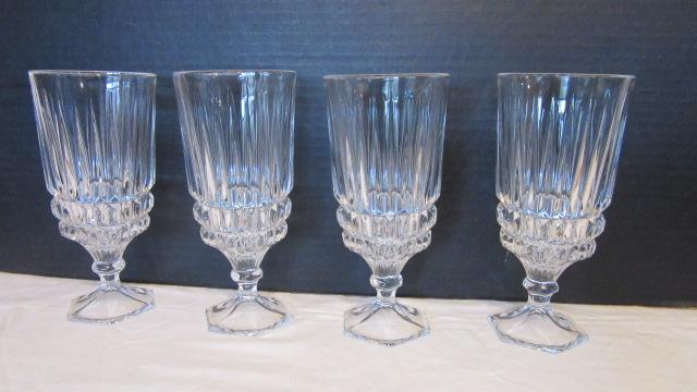 Four Fostoria "Heritage Clear" Goblets