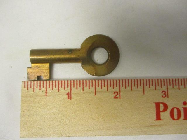 Antique Atlantic Coast Line Railway Solid Brass Padlock with Key