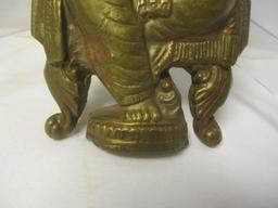 Vintage Hindu Ganesha Figural Solid Brass Padlock